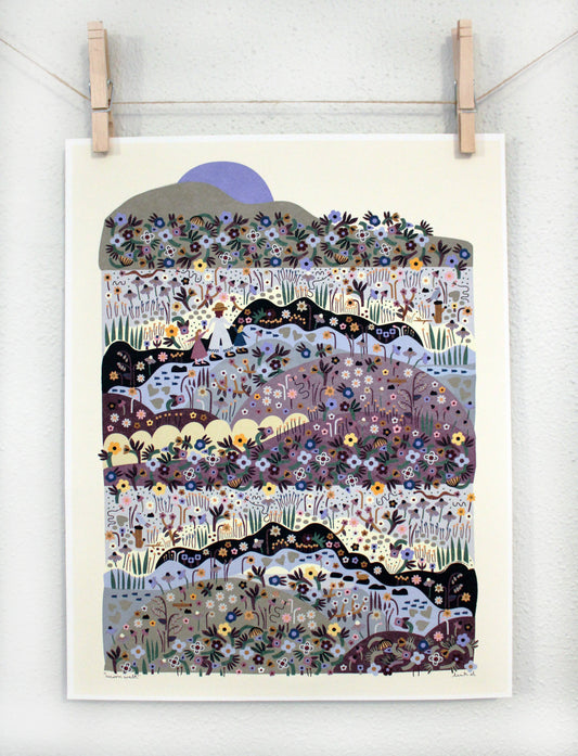 Moon Walk Print: 11 x 14