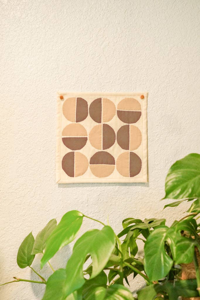 Modern Circles DIY Sewing Kit: Pink & Orange / Digital / Full Kit