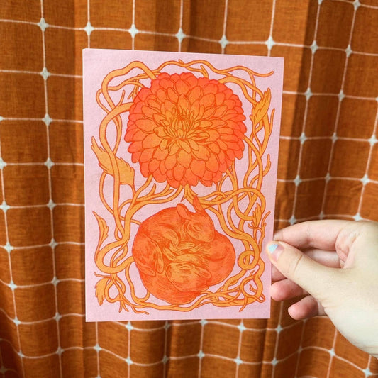 Bunny Dahlia Print: 8.5x11
