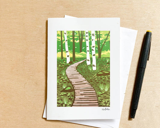 A Path Forward Blank Greeting Card