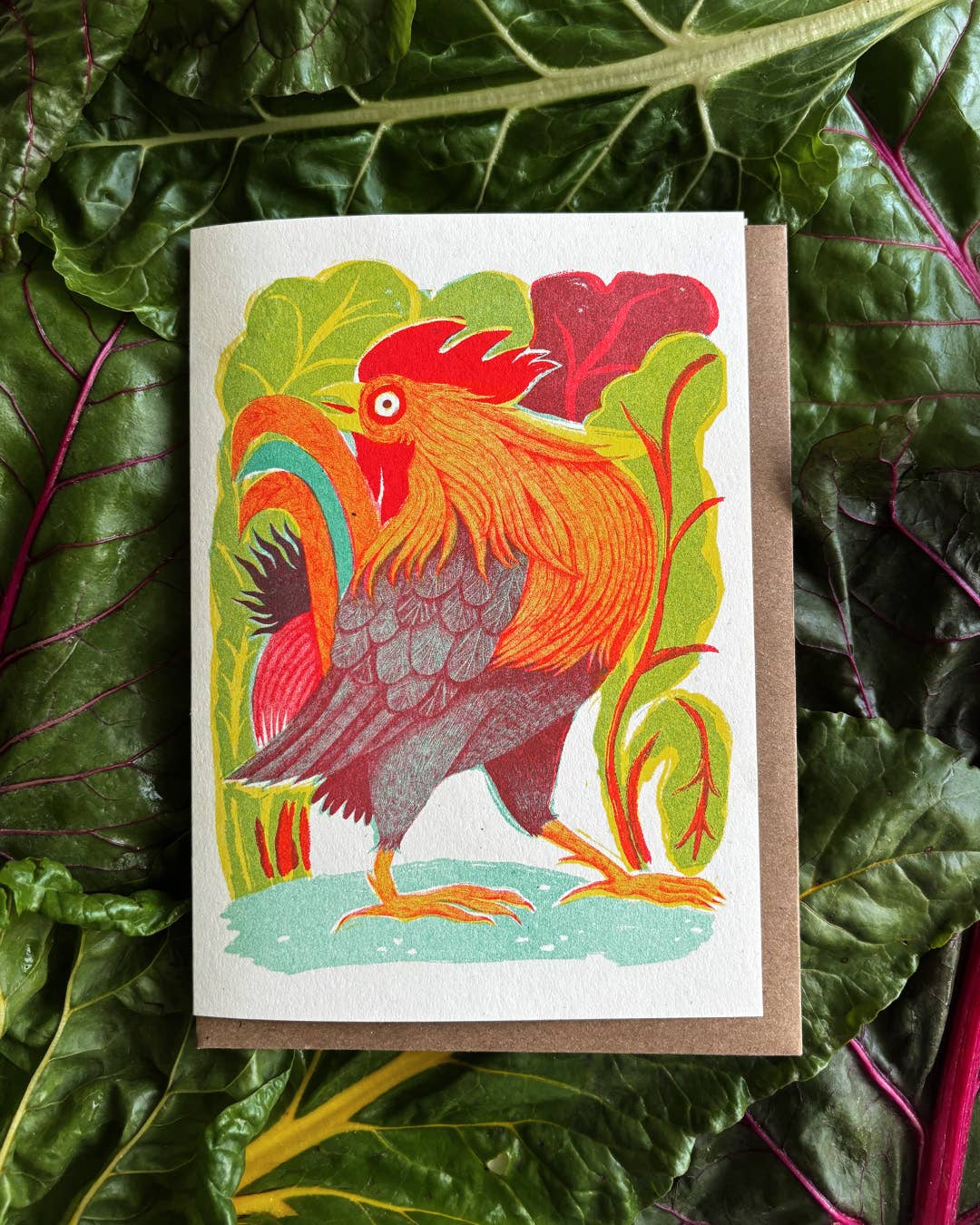 Resplendent Rooster Card