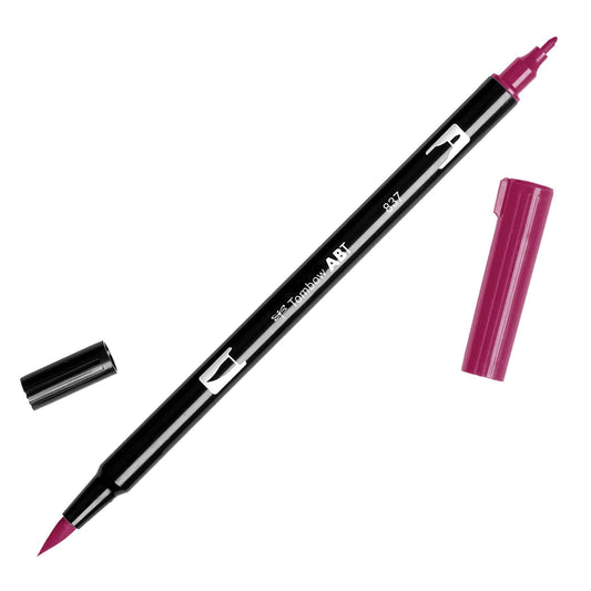 Dual Brush Pen Art Markers - Wine Red - SKU# 56595