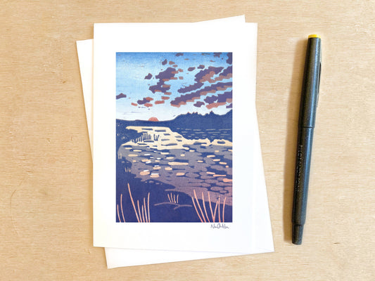 Backcountry Sunrise Greeting Card: NO Clear EcoSleeve