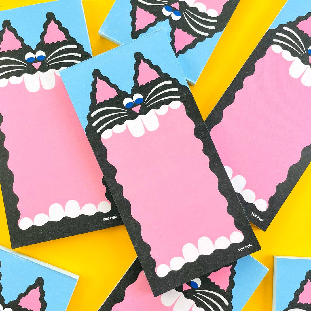 YUK FUN Big Mouth Cat Notepad