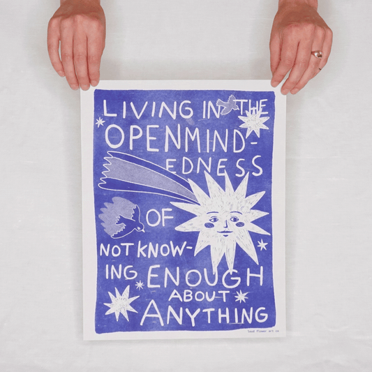 Live in Openmindedness Risograph Poster: 11" x 14"