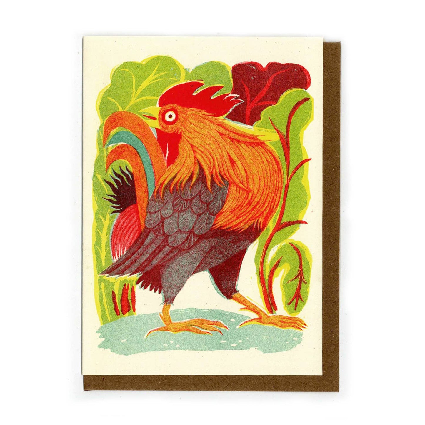 Resplendent Rooster Card