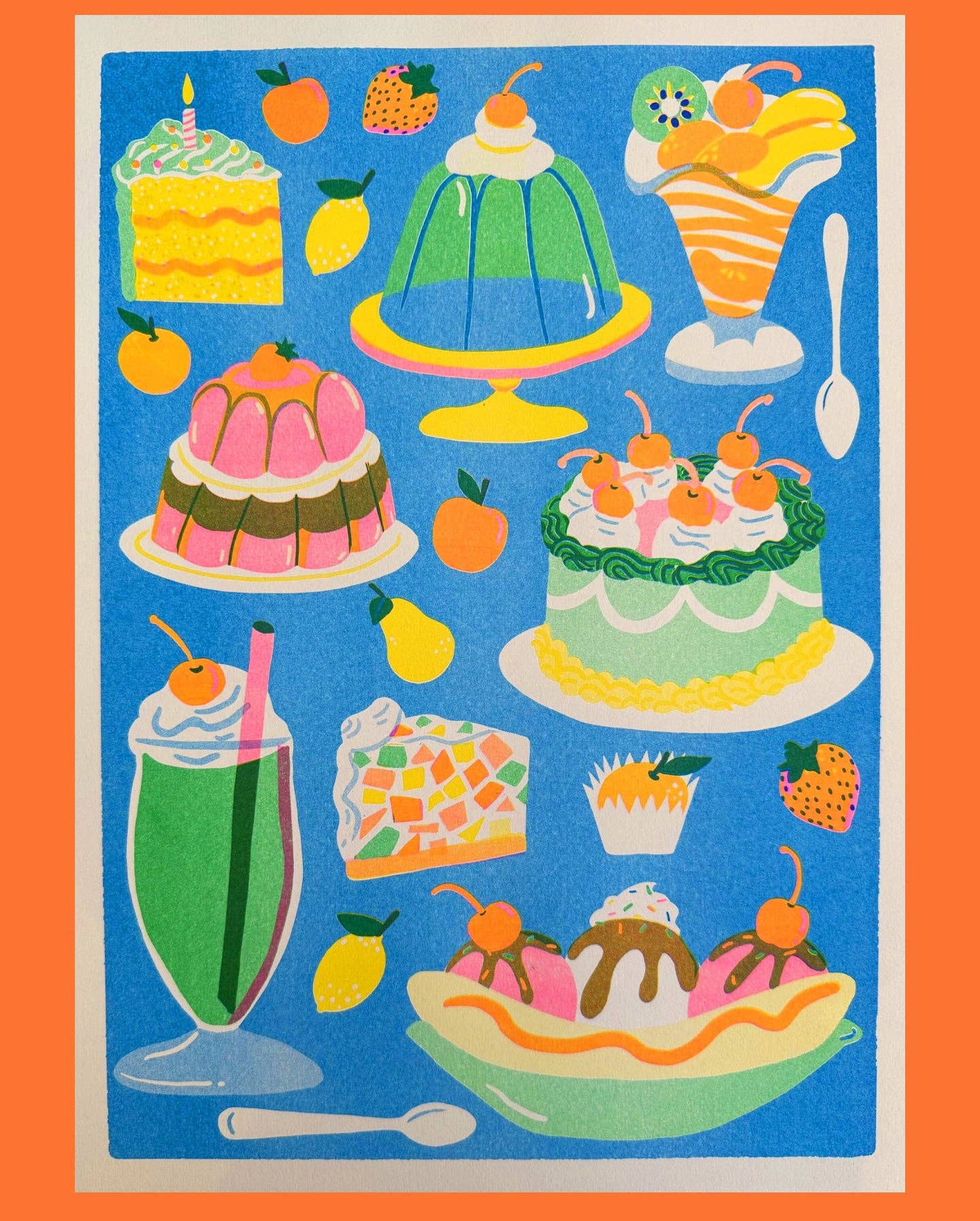 Sweets Riso Print