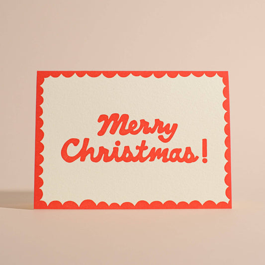 Merry Christmas! Letterpress Greeting Card
