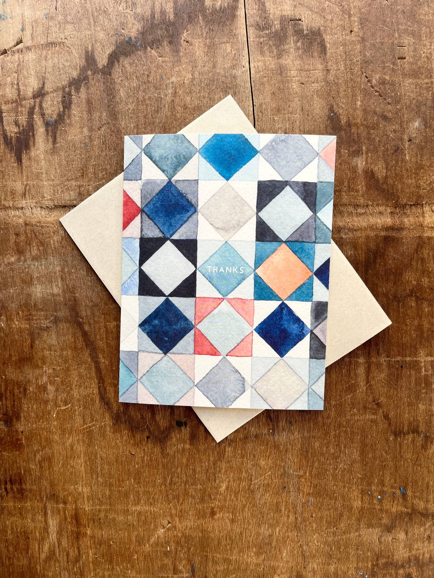 "Thanks," Greeting Card: Single Card