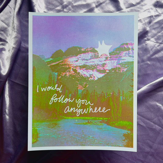 Landscape Risograph Riso Print