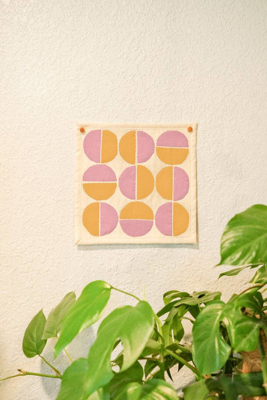 Modern Circles DIY Sewing Kit: Pink & Orange / Digital / Full Kit