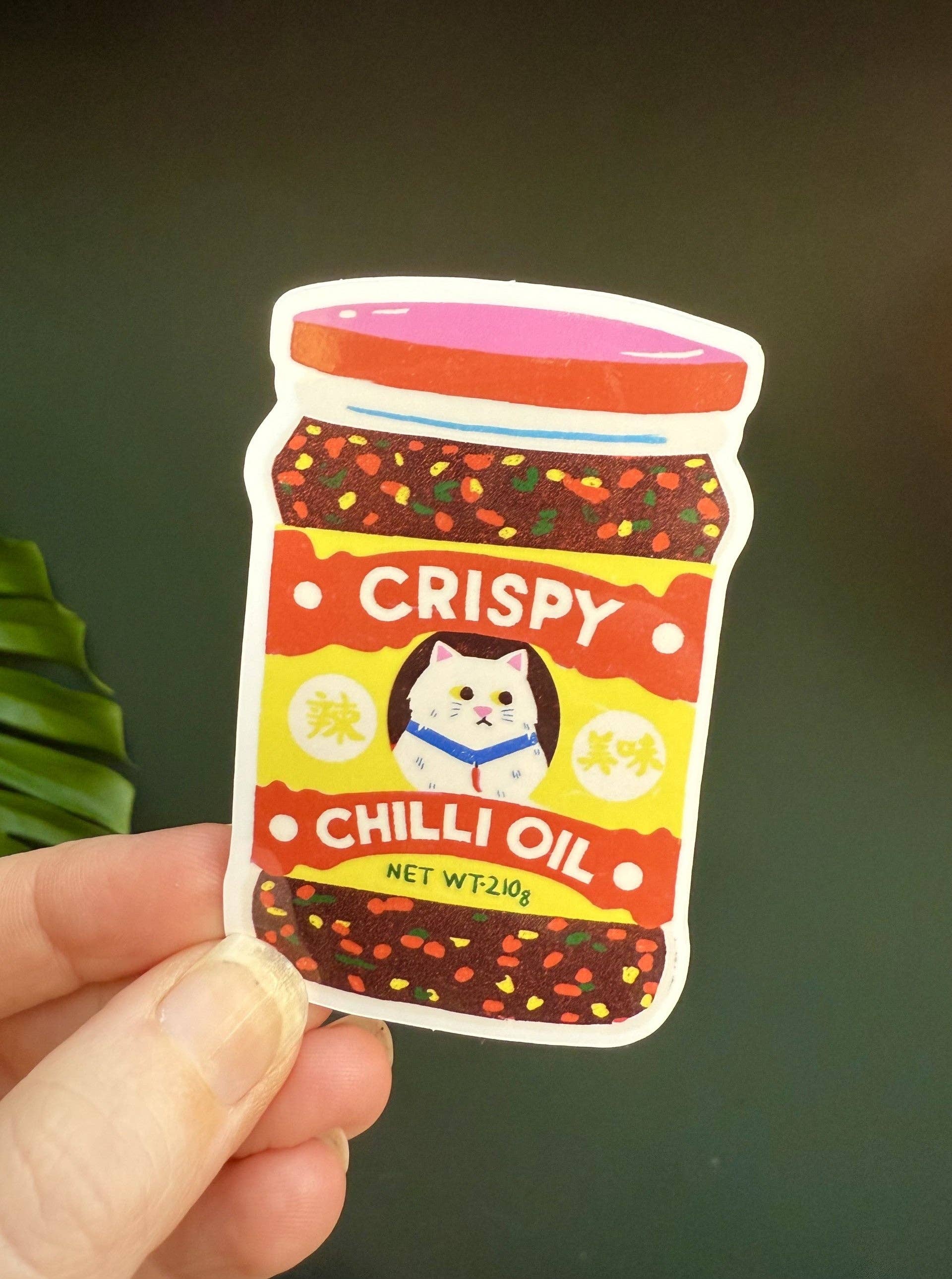 Chilli Paper Sticker Crispy Chilli Oil Sticker – Handmade Studio