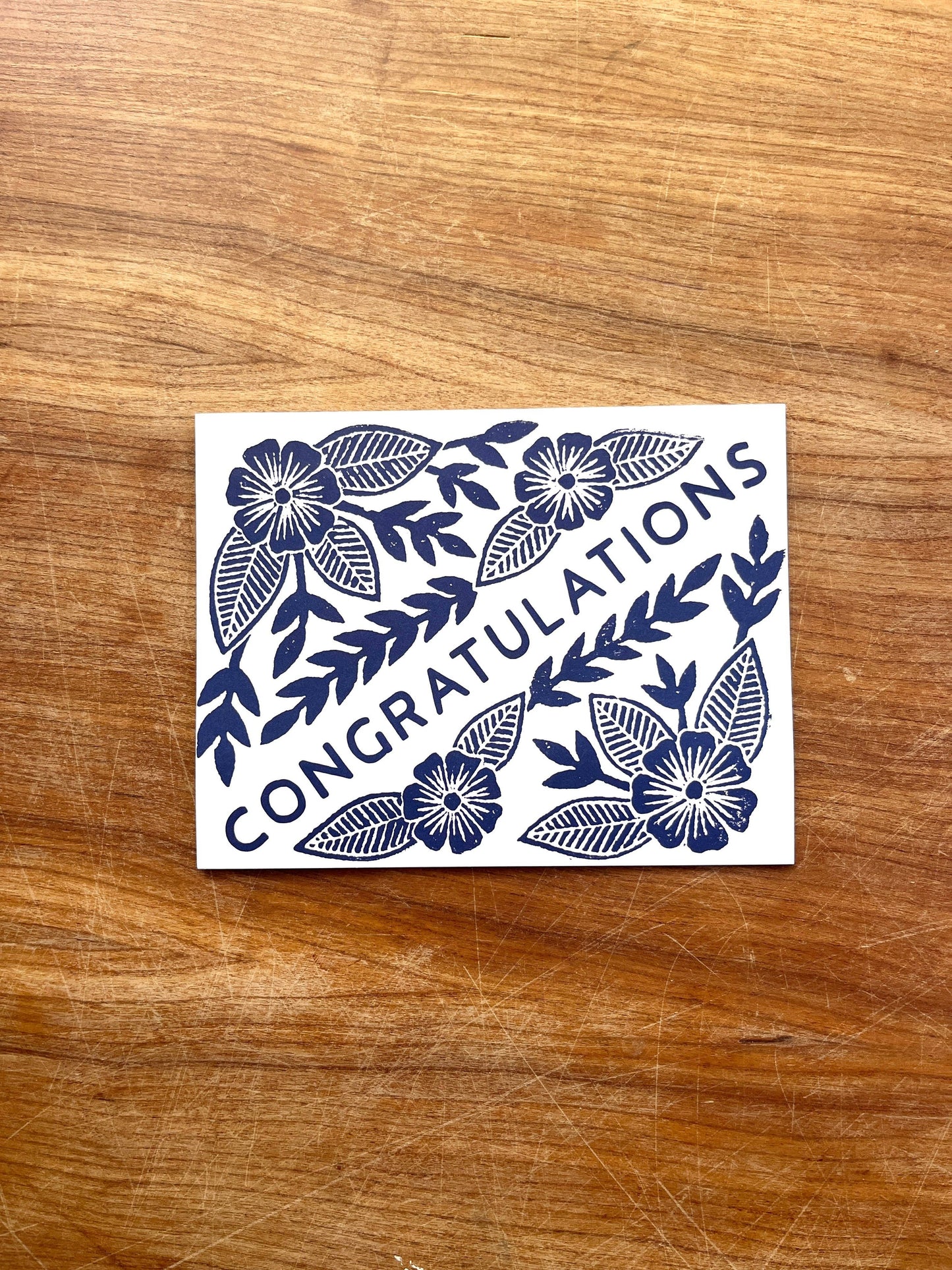 "Congratulations" Greeting Card: Single Card