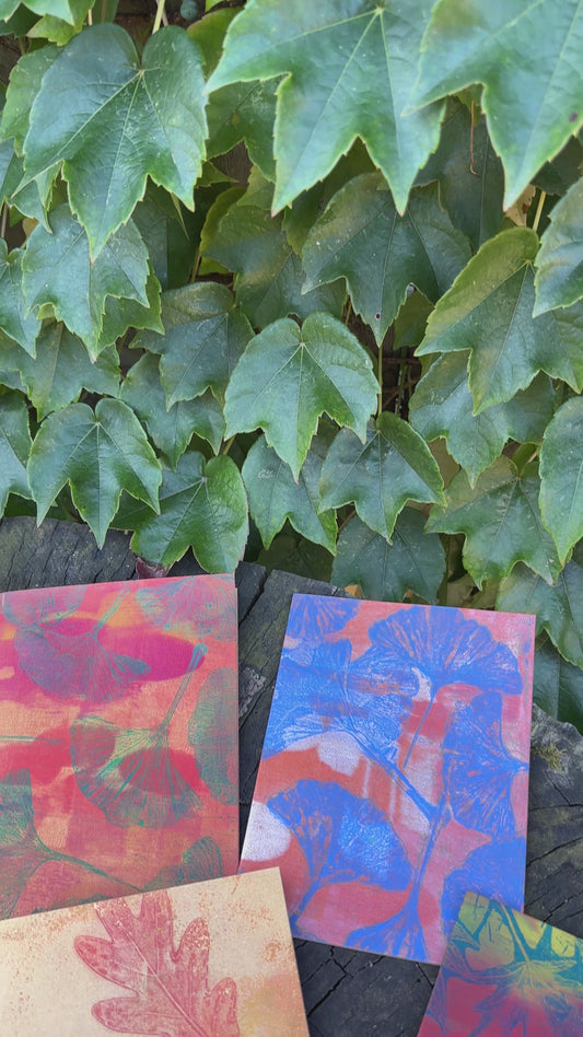 Gelli Plate Cards by MK Czerwiec